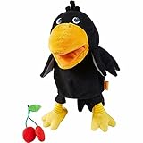 HABA 304203 - Handpuppe Rabe Theo, der freche Rabe aus dem HABA Spieleklassiker Obstgarten als...