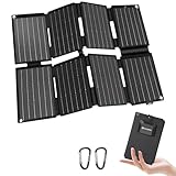 ELECAENTA 25W ETFE Tragbar Solar Ladegerät, Taschenformat Mini Faltbares Solarpanel mit USB-A &...