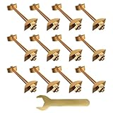 Fyrdyn Möbelverbinder,M8x100mm Verbindungsschrauben Set - 12x Schrauben-Set Mit Muttern,...