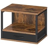 HOOBRO 2-stufiger Druckerständer, Druckertisch, Drucker Stand mit Schublade Lagerung, Druckerhalter...