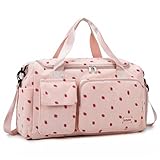 Sporttasche für Damen, Faltbare Reisetasche, Handgepäck, Fitnesstasche, Wochenendtasche mit...