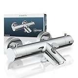 SCHÜTTE 52470 LONDON Badewannenarmatur Thermostat, Wannenarmatur Wannenthermostat mit...