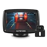 AUTO-VOX Digital Kabellos Rückfahrkamera CS2, Drahtlose Rückfahrkamera mit 4,3' LCD Monitor, Funk...