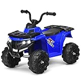 COSTWAY 6V Elektro Kinderquad mit Scheinwerfern, Mini Elektroquad mit Musik, MP3, USB und AUX,...