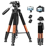 Victiv 182 cm Aluminium Kamera Stativ, Leichtes und Kompaktes Reisestativ für DSLR mit...