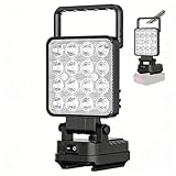 Akku Lampe für Bosch GBA/BAT (Kein Akku),Kabellose Led Arbeitsleuchte,48W 3800LM Tragbare LED...