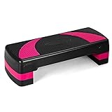 COSTWAY Höhenverstellbarer Aerobic Stepper mit drei Stufen von 10 cm, 15cm und 20 cm, Steppbrett...