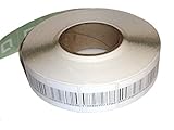 Klebeetiketten RF 8.2 MHz 4x4 cm Sicherungsetiketten mit Dummy Barcode deaktivierbar Warensicherung...