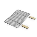 HAGO Edelstahl Grillrost | Eckig 54x34cm | Ersatzrost | Grillgitter | Grillgitter | universal | mit...