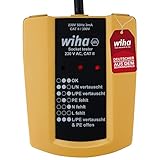 Wiha Steckdosentester 230 V AC, CAT II inkl. 2x AAA-Batterien I mit flexiblem Kabel I LED-Anzeige...