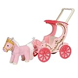 Baby Annabell Little Sweet Kutsche und Pony, 2-in-1 Puppenwagen und Kutsche mit Plüschpony,...