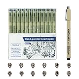 Künstler-Zeichenmarker-Set – feine Pigmentliner, Archiv-Tintenstifte für Illustrationen,...