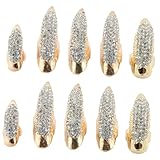 Abaodam 10 Stück Teiliges Vintage Fingernagel klauenring aus Robustem Legierungsmetall mit...
