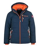 Trollkids Hemsedal XT Ski- und Winterjacke, Mystikblau/Orange, Größe 116