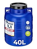 Garronda 40 Liter Weithalsfass aus BPA-freiem Futtertonne Fass Universalfass Lebensmittel Fass...