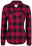 Brandit Amy Flanell Checkshirt Girl-Hemd schwarz/rot - M