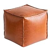 Stuffable Cushion Bag,Unstuffed Pouf Ottoman,Pouf Hocker Ohne Füllung,Ungefüllter handgefertigter...
