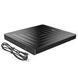 Zqxnt Externe DVDs USB3.0 Brenner Für PC Tragbare Optik Disc Player Rekorder Externer DVDs Autor...