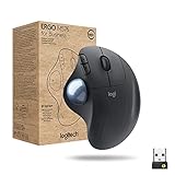 Logitech ERGO M575 for Business kabelloser Trackball – Ergonomisches Design, gesicherte Logi Bolt...