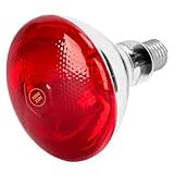Zrwuldu E27 R120 100 Watt Infrarotlampe Rotlichtlampe Wärmelampe, Infrarotlicht Rotlicht für...