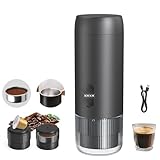 OrkeyDolk® 2-in-1 Tragbare Elektrische Espressomaschine, Reise-Kaffeemaschine für Camping,...