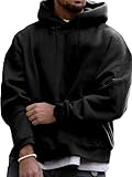 RMK Herren Basic Kapuzenpullover Sweatjacke Pullover Uni Hoodie mit Kapuze Sweatshirt P.06...