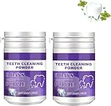 3 Days Purple Teeth Whitening Powder, Whitening Toothpaste Powder, Zahnaufhellung und Bleaching...