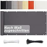 GartenSichtschutz 90cm x 300cm- Sichtschutzplane Sichtschutz Und Windschutz, Wasserabweisend, für...