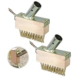 Bogoro 2er Set Unkraut Fugenbürste mit je 29 x 30 Metall-Borsten und Schaber Gegen Unkraut Ohne...