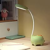 LUFEIS Schreibtischlampe Kinder, Schreibtischlampe Dinosaurier Kinderzimmer, Wiederaufladbare...