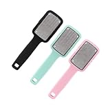 MERRYHAPY 3 Stück Teiliges Fußfeilen Abdeckung Edelstahl Hornhautentferner für Füße Effektive...