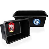 BigDean Mörtelkasten 90 Liter Eckig Miniteich Baueimer - 79 x 49 x 30 cm - Speiswanne Zementwanne...