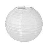 pajoma Papier Lampe Laterne Lampion Weiss 10 Stück für Party Hochzeit Dekoration (35 cm x 35 cm)
