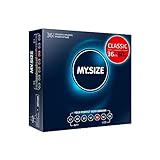 MY.SIZE Classic Kondome Größe 5 I 60 mm Breite I 36 Stück Großpackung I Premium Kondome extra...