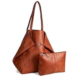 YLYYHH Große Handtasche Damen, Leder Tote Bag, Hobo-Taschen Schultertasche, Geldbörsen FÜR...