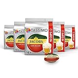 Tassimo Kapseln Jacobs Café au Lait, 80 Kaffeekapseln, 5er Pack, 5 x 16 Getränke