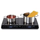 MEDION MD 15324 Doppel-Induktionskochplatte, 3500 Watt, Zwei Kochplatten, 10 Temperaturstufen, LED...