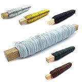 Sepkina Blumendraht Draht Floristikdraht Bindedraht Wickeldraht Basteldraht Metalldraht 50 Meter...