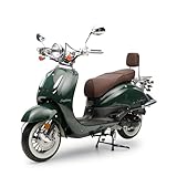 Motorroller Retro Roller EasyCruiser Eco Dunkelgrün 50ccm 25 kmh Mofa Scooter