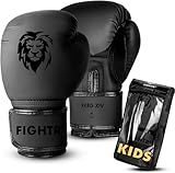 FIGHTR® Kinder Boxhandschuhe mit bestem Sitz für maximalen Schutz | Junior Jungen und Mädchen |...