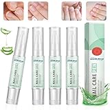 4 Stück Nail Care Pen,Nagelpflegestift Gepflegte Fingernägel & Fußnägel mit Teebaumöl,Aloe Vera...