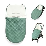 Winterfußsack Babyschale Winter Babyfußsack warm, Einschlagdecke Baby Fußsack Schlafsack...