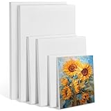 KENPOJO 6 Stück Leinwände Set, Keilrahmen Leinwände zum Bemalen 30x20 20x15 15x10 cm aus...