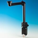 SOTECH Raumsparsiphon mit Revisionsöffnung, 32-40 mm, schwarz, Raumsparsiphon, Ablaufgarnitur für...