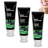 Zahnaufhellungs-Zahnpasta mit Bambuskohle – Natürliche Aktivkohle-Zahnpasta zur Fleckenentfernung...