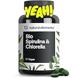 Bio Spirulina & Chlorella Presslinge – 500 Tabletten – 100% Rein & Natürlich – Zertifiziert...