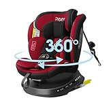 Reecle 360 Drehbar i-Size Kindersitz mit ISOFIX 40-150 cm (0-36 kg) Reboarder, ab Geburt -12 Jahre,...