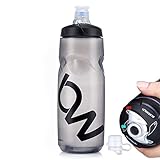 PFLife Fahrrad Trinkflasche BPA frei, Radsport Wasserflasche mit Düse auslaufsicher 750m weiß...