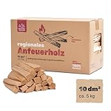 Heumüller Holzwolle 10 dm3 (ca. 5kg) Anzündholz I Anfeuerholz aus gespaltenem & entrindetem...