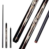 KHEALING Billardqueue aus Kohlefaser, 12,9 mm Kopf, 3 Abschnitte, 147 cm, 567 - 625 g,...